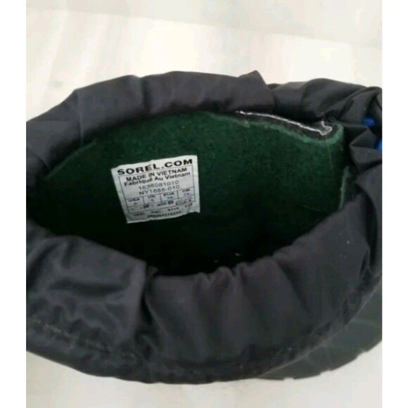 Men's Sorel 1638081010  Black/Blue Snow Boots Size 6 - Picture 6 of 7